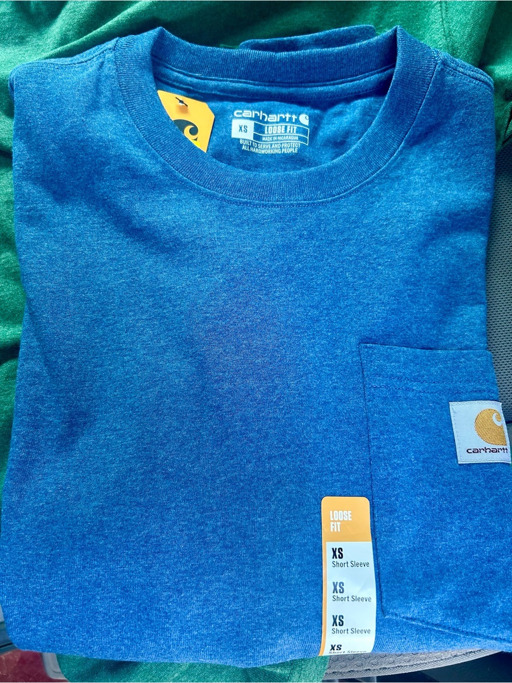 Carhartt  Blue Pocket Short-Sleeve Tee